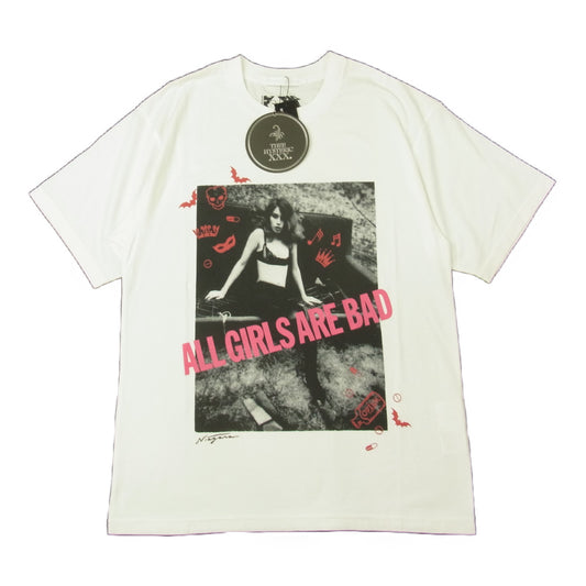 HYSTERIC GLAMOUR ヒステリックグラマー 06221CT10 NIAGARA/AGAB ナイアガラ ガール フォトプリント Tシャツ ホワイト系 S【新古品】【未使用】【中古】