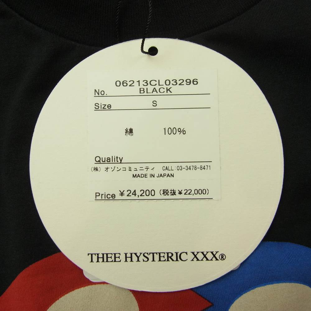 HYSTERIC GLAMOUR ヒステリックグラマー 06213CL03 THEE HYSTERIC XXX THE ROLLING STONES STEEL WHEELS 1989 トリプルエックス ローリング ストーンズ Tシャツ ブラック系 S【極上美品】【中古】