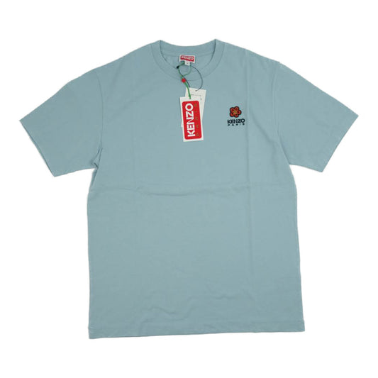 KENZO ケンゾー 22SS FC65TS4124Sg x Nigo Boke Flower Crest Oversized S/S T-Shirt ボケ フラワー クレスト ロゴ刺? Tシャツ ブルー系 S【新古品】【未使用】【中古】