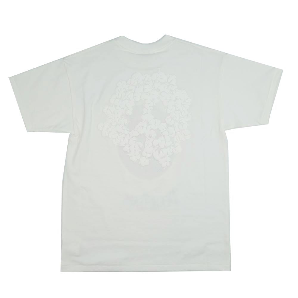 READY MADE レディメイド 22SS × DENIM TEARS 22SS COTTON WREATH T-SHIRT TEE デニム ティアーズ プリントTシャツ  ホワイト系 S【新古品】【未使用】【中古】