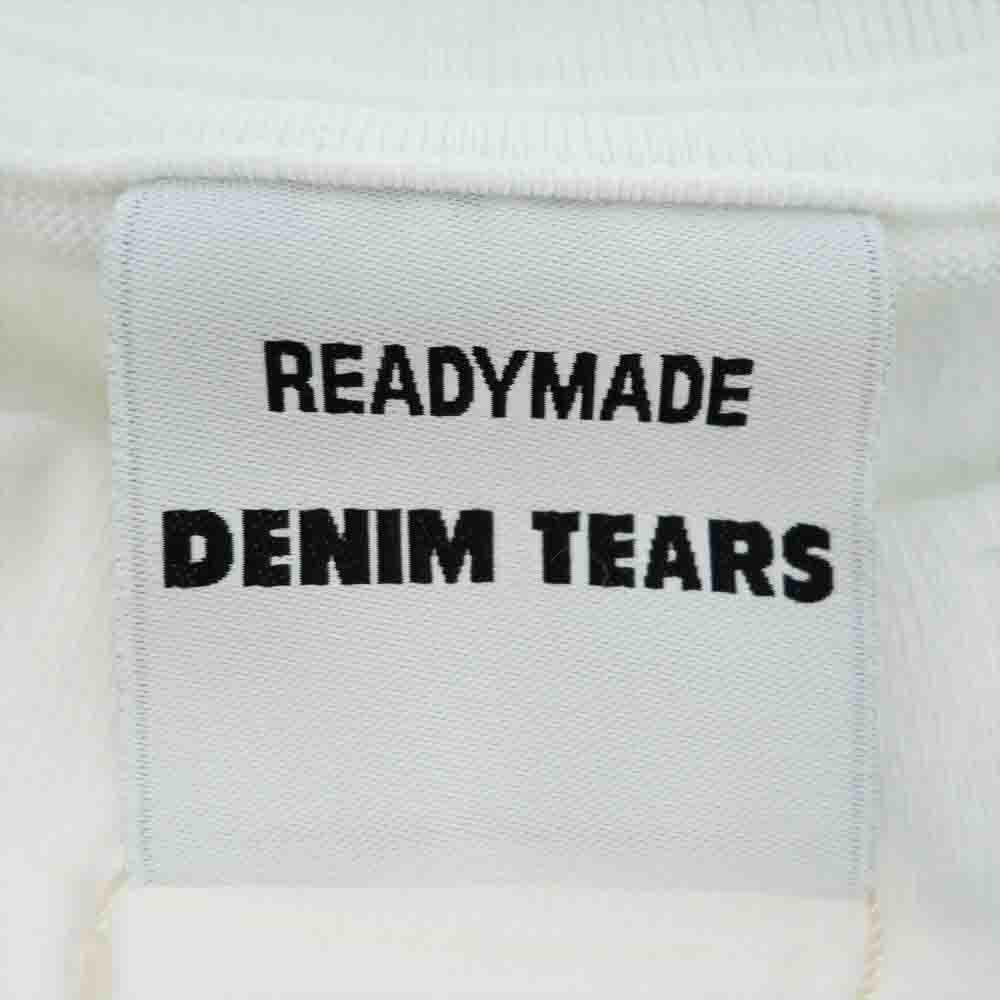 READY MADE レディメイド 22SS × DENIM TEARS 22SS COTTON WREATH T-SHIRT TEE デニム ティアーズ プリントTシャツ  ホワイト系 S【新古品】【未使用】【中古】