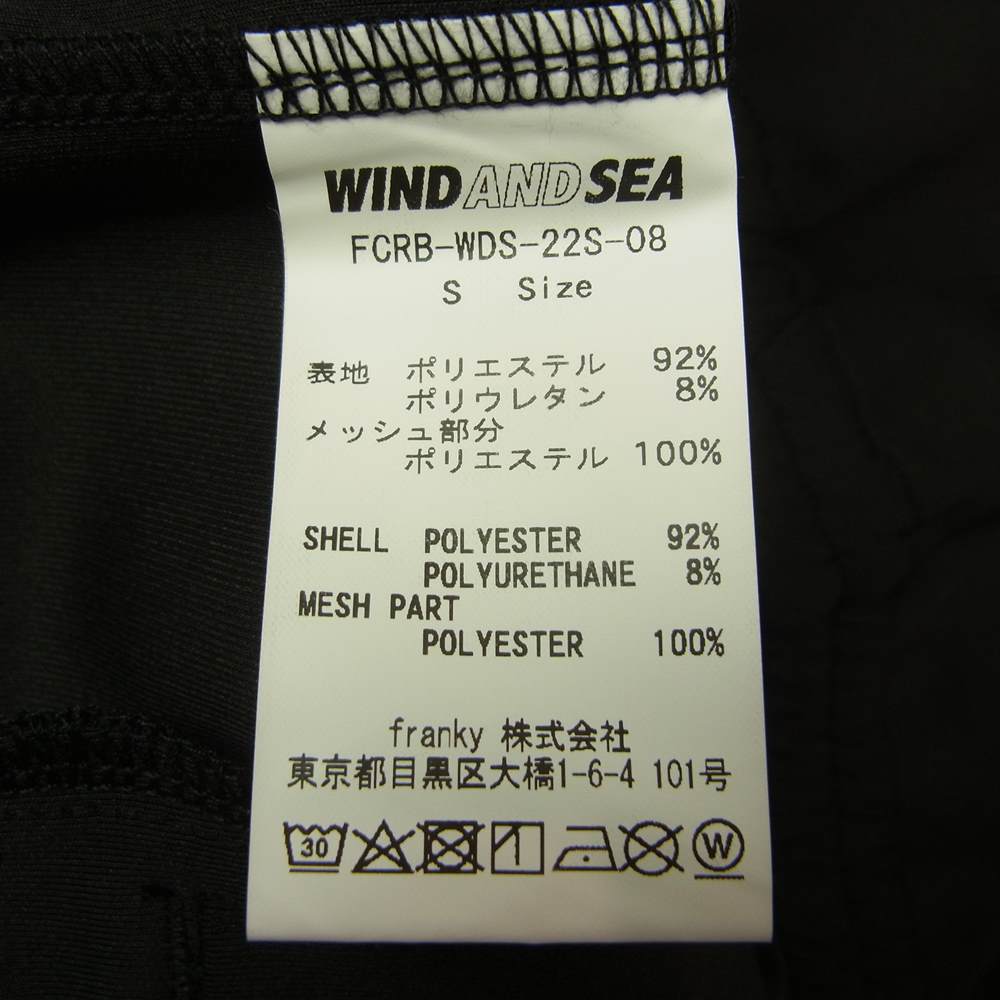 F.C.R.B. エフシーアールビー FCRB-220150 WIND AND SEA BRISTOL SEA STAND COLLAR JACKET スタンドカラー ジャケット ブラック系 S【新古品】【未使用】【中古】