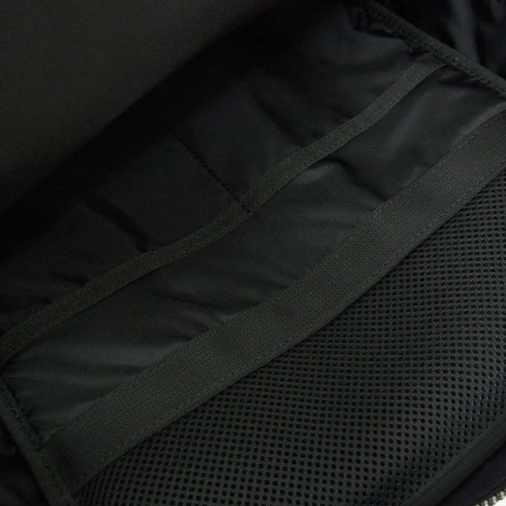 BRIEFING ブリーフィング BRM191P07 FUSION SQ PACK HD フュージョン SQパック ナイロン レザー 切替 バックパック リュック ネイビー系【極上美品】【中古】