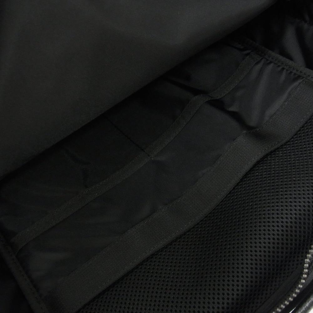 BRIEFING ブリーフィング BRM191P07 FUSION SQ PACK HD フュージョン SQパック ナイロン レザー 切替 バックパック リュック ブラック系【極上美品】【中古】