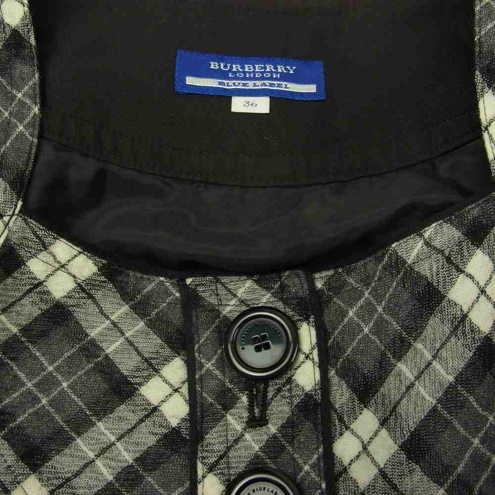 BURBERRY BLUE LABEL バーバリーブルーレーベル チェック ワンピース ブラック系 36【中古】
