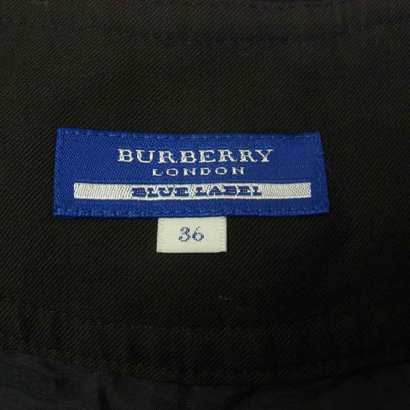 BURBERRY BLUE LABEL バーバリーブルーレーベル チェック ワンピース ブラック系 36【中古】