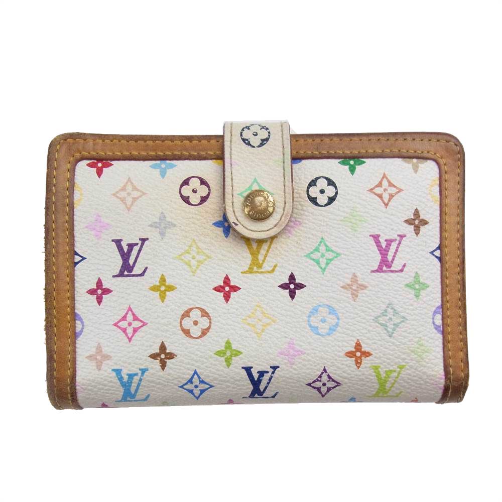 LOUIS VUITTON ルイ・ヴィトン M92987 モノグラム マルチカラー ポルト モネ ビエ ヴィエノワ ベージュ系【中古】
