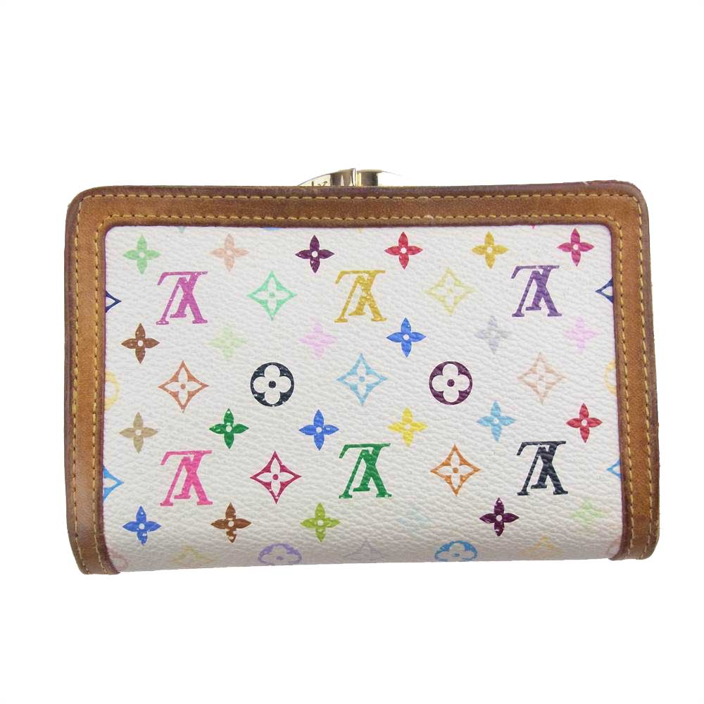 LOUIS VUITTON ルイ・ヴィトン M92987 モノグラム マルチカラー ポルト モネ ビエ ヴィエノワ ベージュ系【中古】