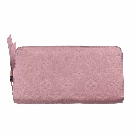 LOUIS VUITTON ルイ・ヴィトン M64090 モノグラム アンプラント ジッピーウォレット ピンク系【中古】