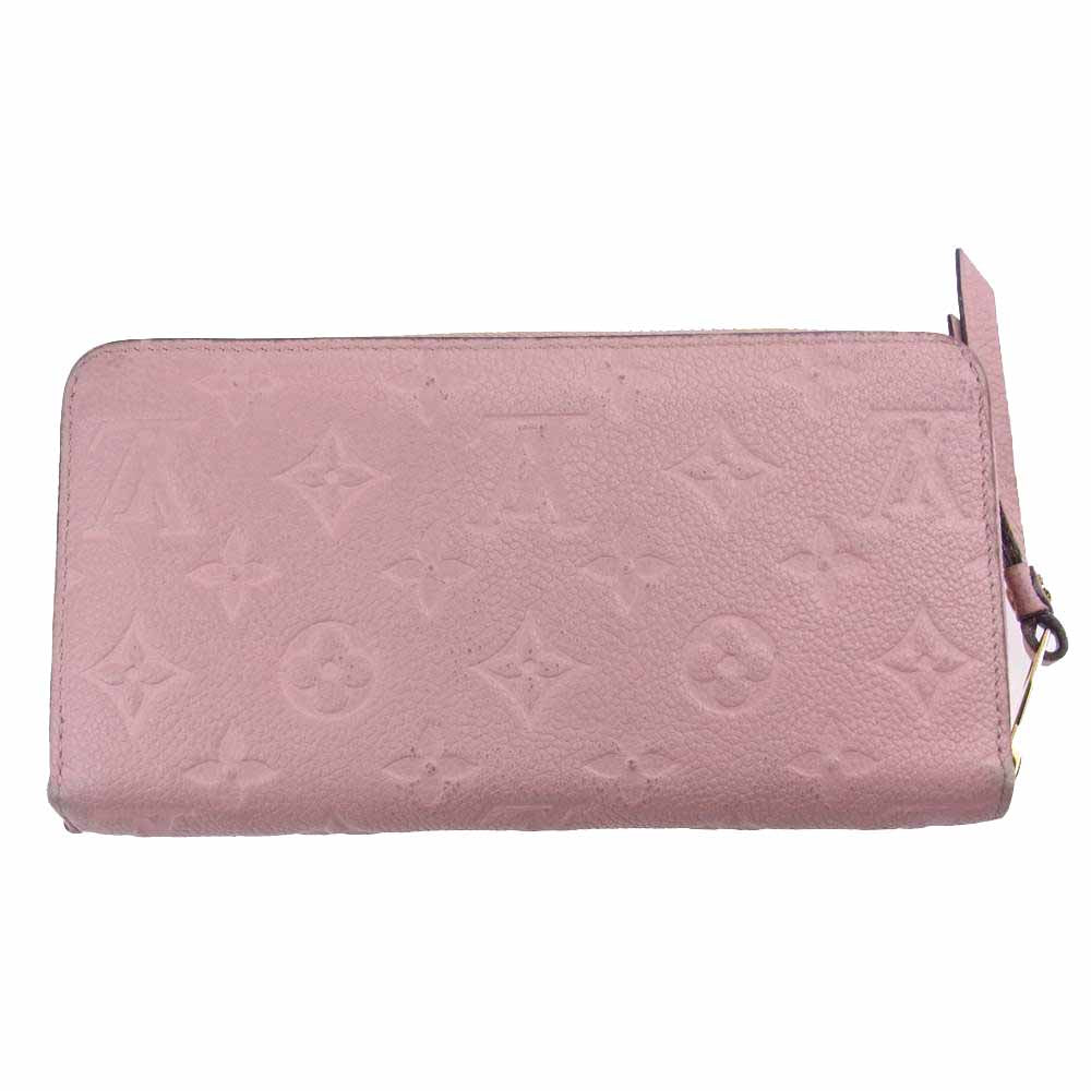 LOUIS VUITTON ルイ・ヴィトン M64090 モノグラム アンプラント ジッピーウォレット ピンク系【中古】