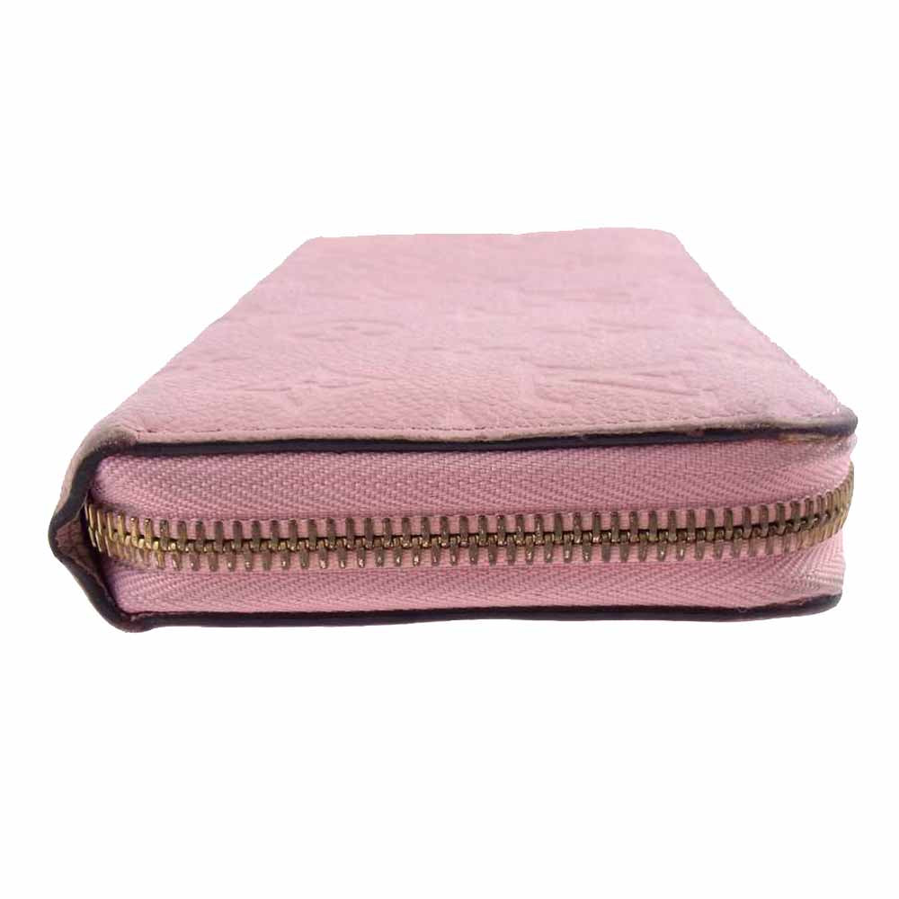 LOUIS VUITTON ルイ・ヴィトン M64090 モノグラム アンプラント ジッピーウォレット ピンク系【中古】