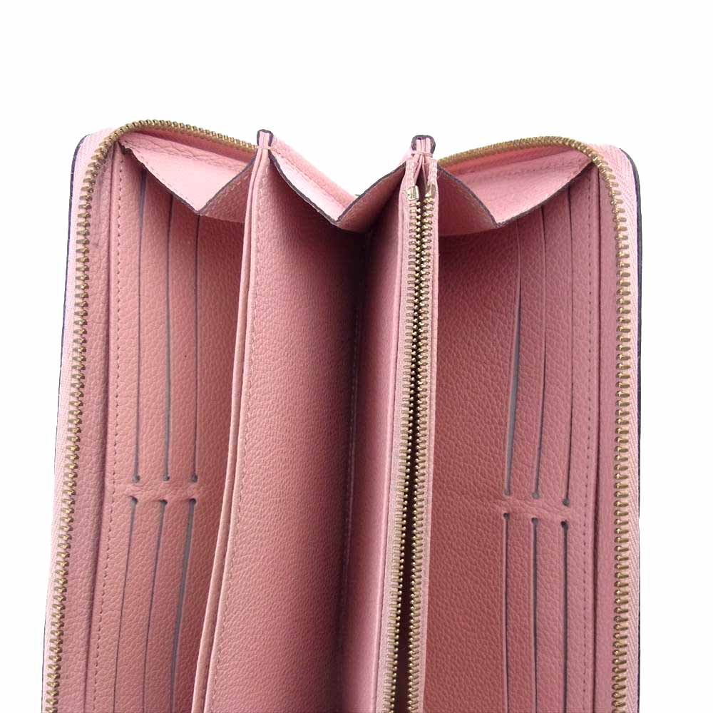 LOUIS VUITTON ルイ・ヴィトン M64090 モノグラム アンプラント ジッピーウォレット ピンク系【中古】