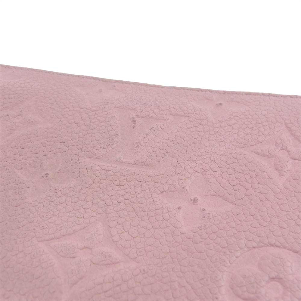 LOUIS VUITTON ルイ・ヴィトン M64090 モノグラム アンプラント ジッピーウォレット ピンク系【中古】