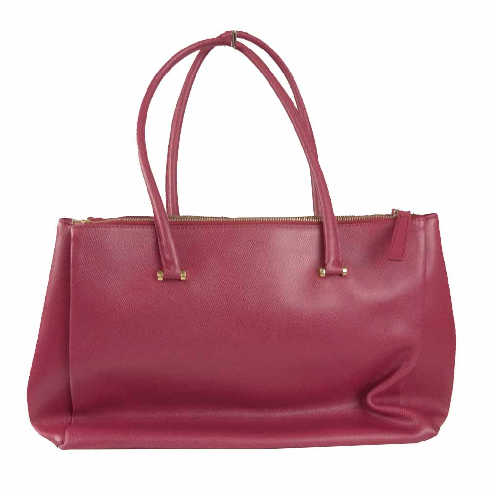 Furla フルラ 193629 ロゴ Wファスナートート バッグ アマレーナ パープル系【中古】