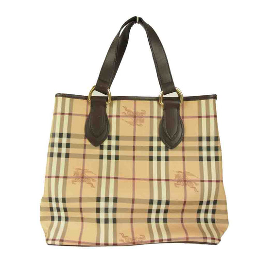 BURBERRY バーバリー ITCHIPEM16CAMT ノバチェック シャドーホース トートバッグ ベージュ系【中古】