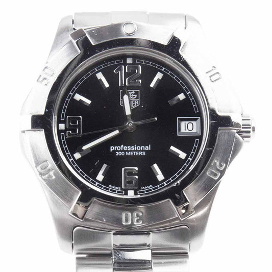 TAG HEUER タグホイヤー プロフェッショナル200 WN1110 UT4937 SS QZ 黒文字盤 クォーツ シルバー系【中古】