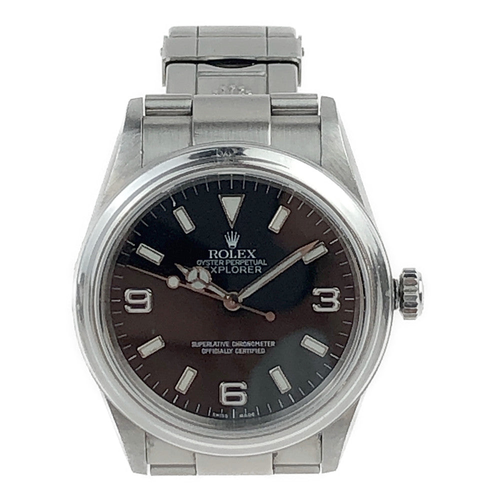 ROLEX ロレックス 114270 D番 エクスプローラーⅠ 黒文字盤 05年頃製 自動巻き シルバー系【中古】