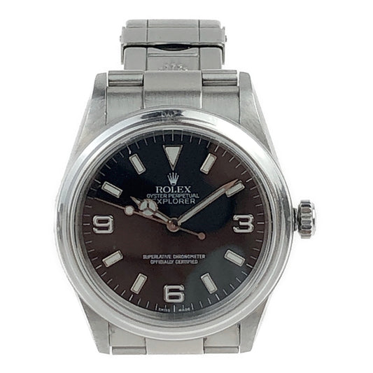 ROLEX ロレックス 114270 D番 エクスプローラーⅠ 黒文字盤 05年頃製 自動巻き シルバー系【中古】