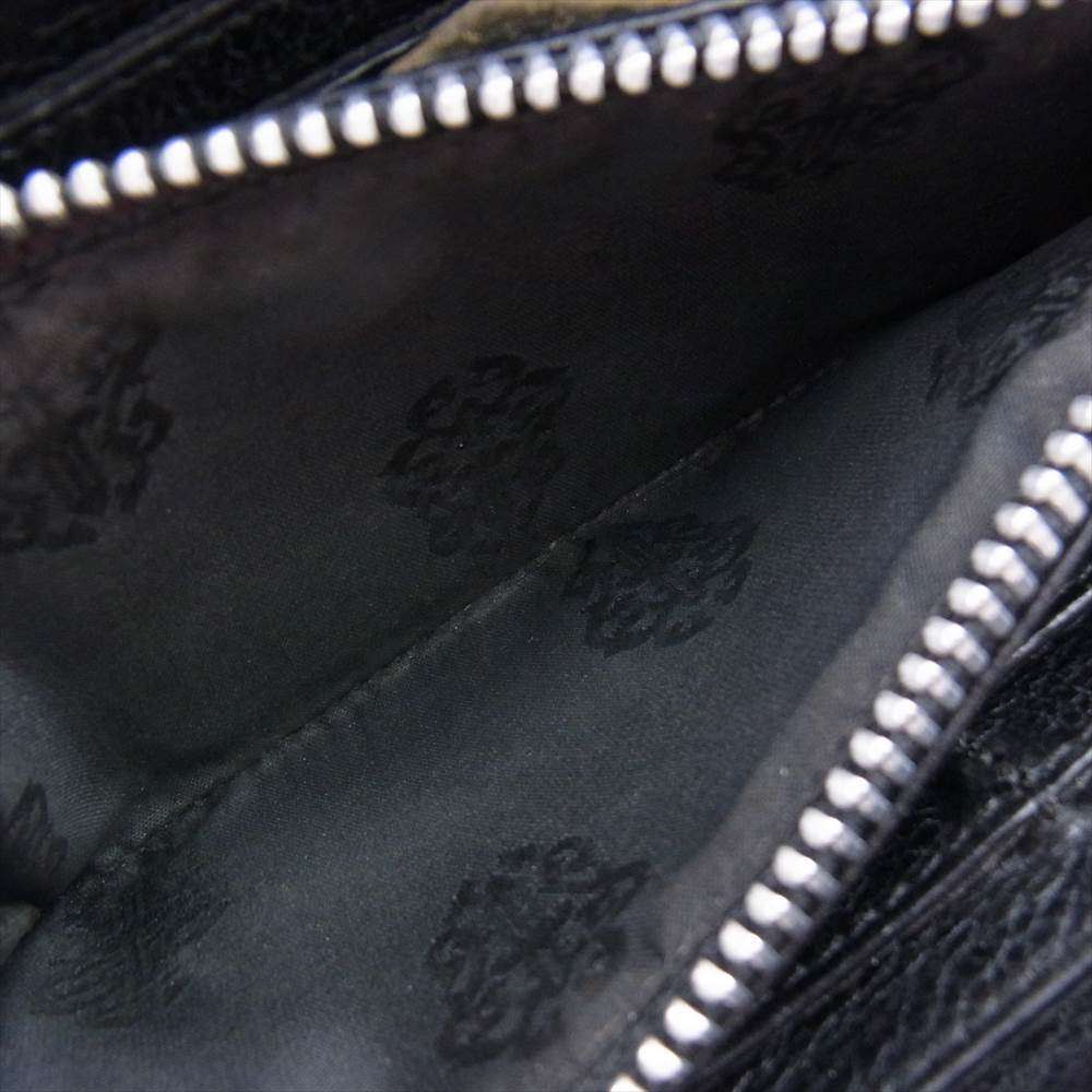 CHROME HEARTS クロムハーツ（原本無） REC F ZIP QUILTED セメタリークロス キルティング ウォレット ブラック系【中古】