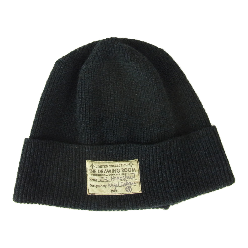Nigel Cabourn ナイジェルケーボン 8010066800 × J.S.HOMESTEAD ジェイエスホームステッド ワッチキャップ ニット帽 ネイビー系【中古】