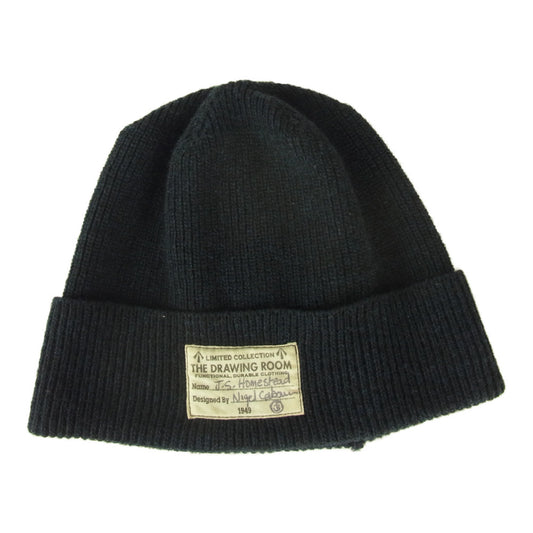 Nigel Cabourn ナイジェルケーボン 8010066800 × J.S.HOMESTEAD ジェイエスホームステッド ワッチキャップ ニット帽 ネイビー系【中古】