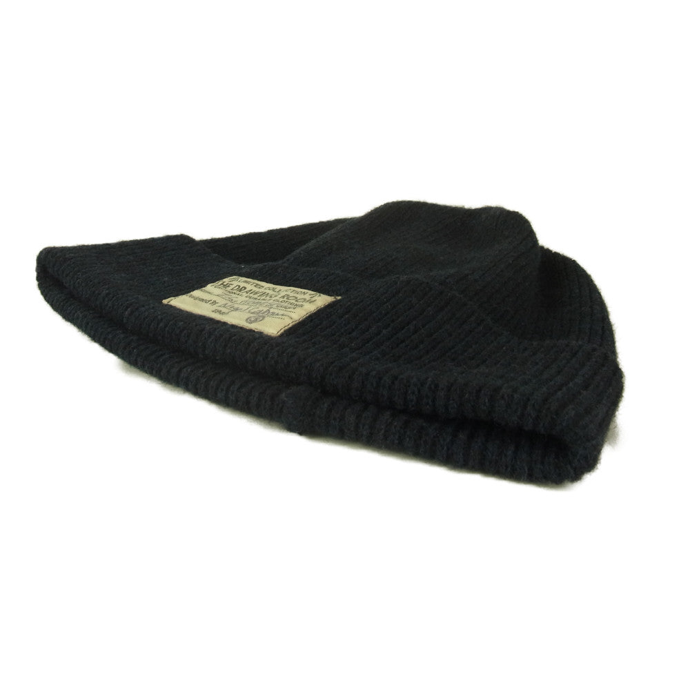 Nigel Cabourn ナイジェルケーボン 8010066800 × J.S.HOMESTEAD ジェイエスホームステッド ワッチキャップ ニット帽 ネイビー系【中古】