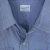 TENDERLOIN テンダーロイン 本店限定 T-CHAMBRAY WESTERN SHT S/S シャンブレー ウエスタン 半袖シャツ  ブルー系 M【中古】
