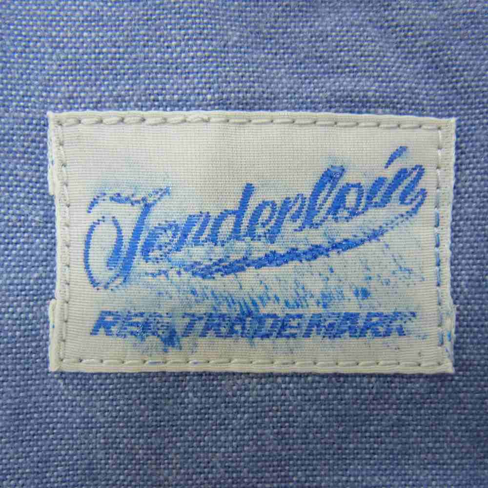 TENDERLOIN テンダーロイン 本店限定 T-CHAMBRAY WESTERN SHT S/S シャンブレー ウエスタン 半袖シャツ  ブルー系 M【中古】