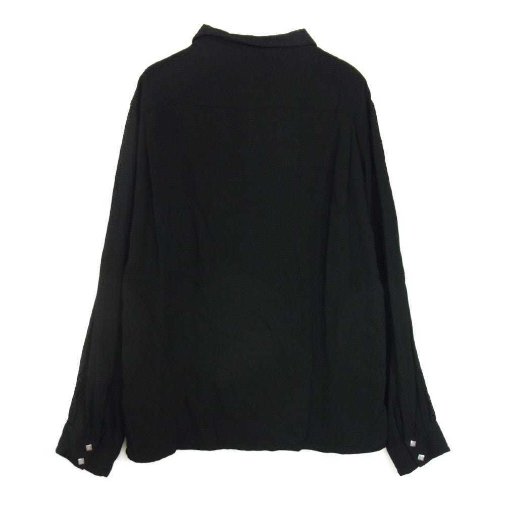 TENDERLOIN テンダーロイン T-RAYON WESTERN SHT P オープンカラー レーヨン ウエスタン シャツ ブラック系 L【中古】