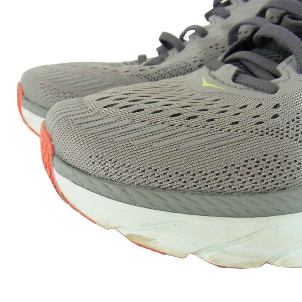 HOKA ONE ONE ホカ オネオネ M CLIFTON 7 クリフトン ７ スニーカー ランニングシューズ グレー系 25.5cm【中古】
