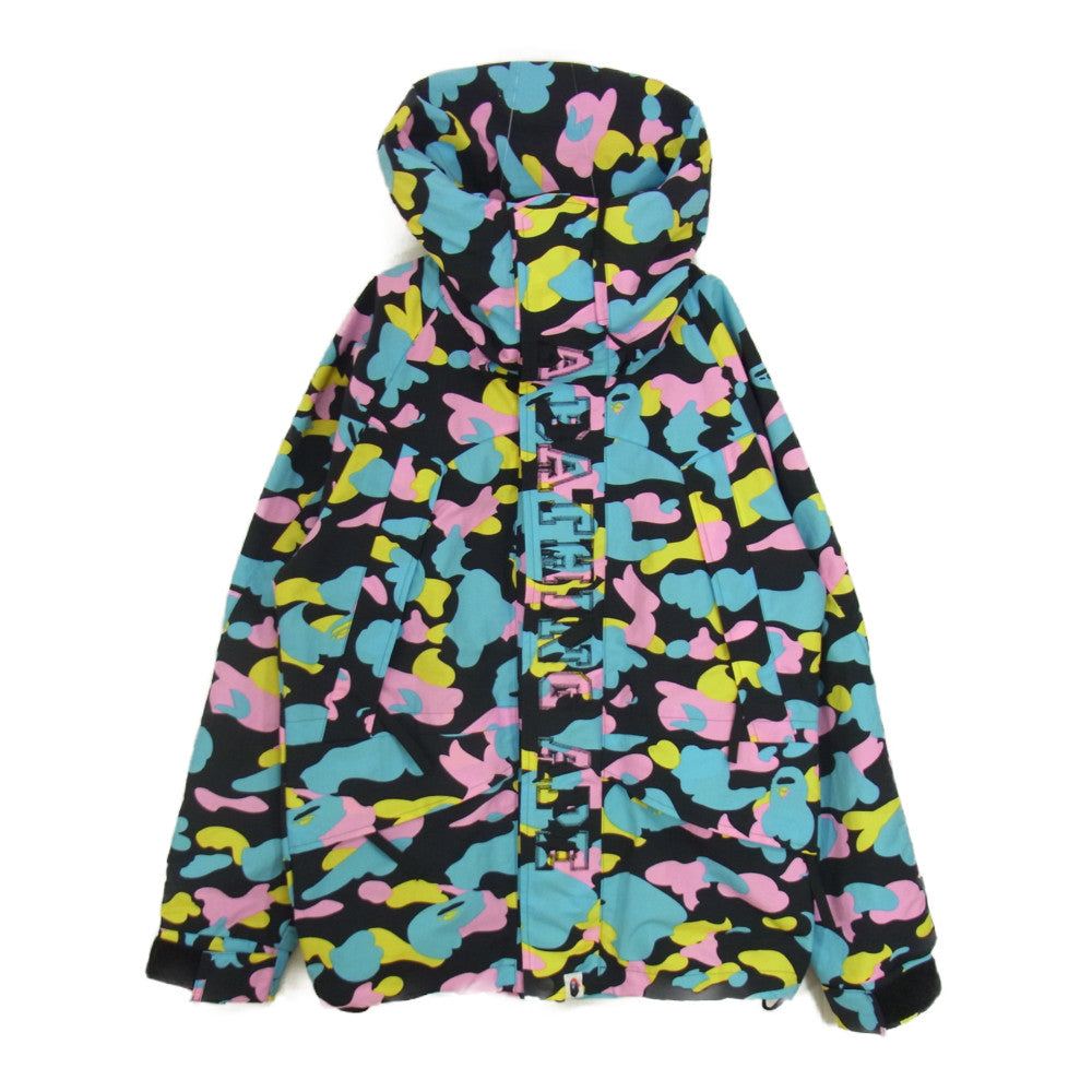 A BATHING APE アベイシングエイプ NEW MULTI CAMO SHARK OVERSIZED HOODIE JACKET マルチカモ シャーク オーバーサイズ フーディー ジャケット  マルチカラー系 M【美品】【中古】