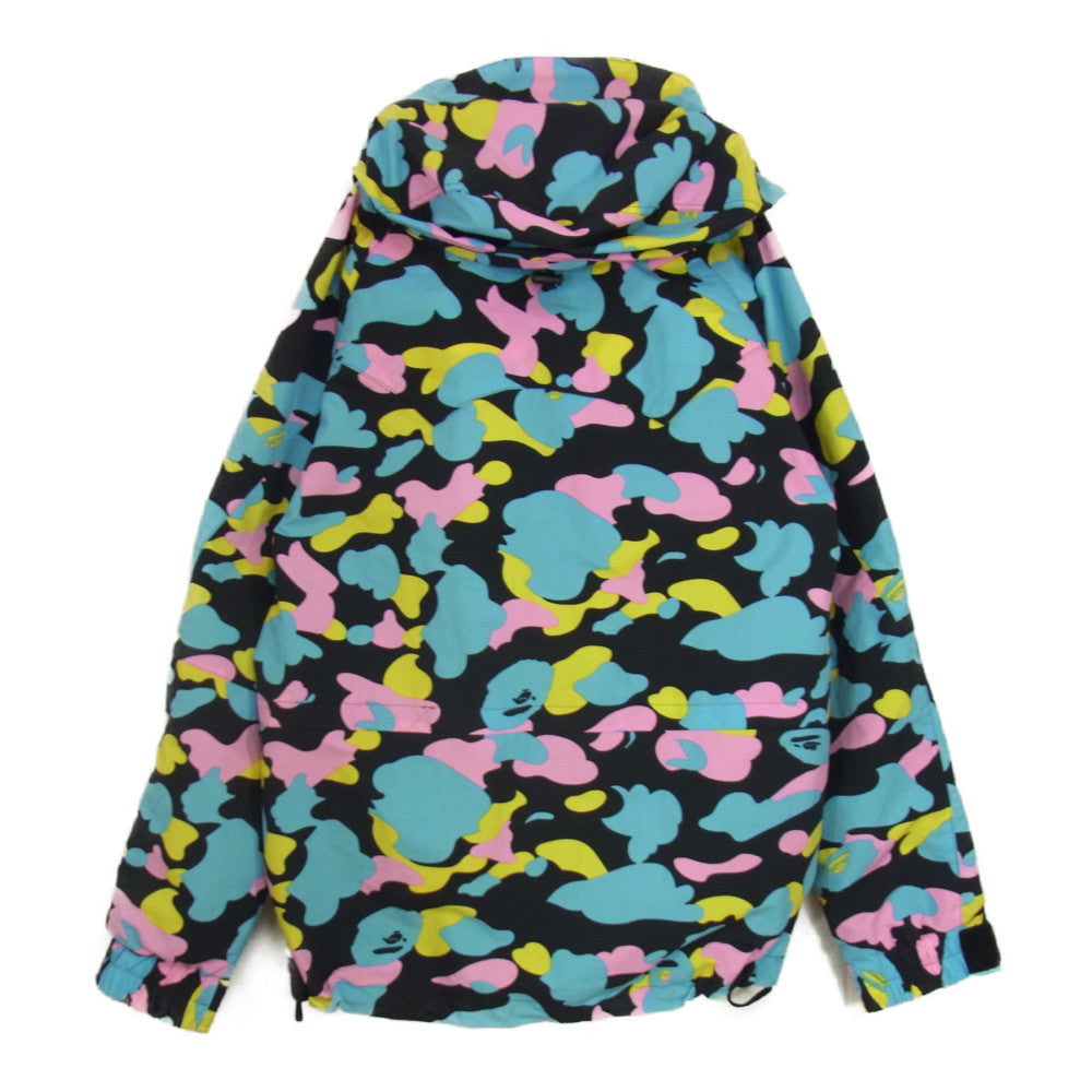 A BATHING APE アベイシングエイプ NEW MULTI CAMO SHARK OVERSIZED HOODIE JACKET マルチカモ シャーク オーバーサイズ フーディー ジャケット  マルチカラー系 M【美品】【中古】