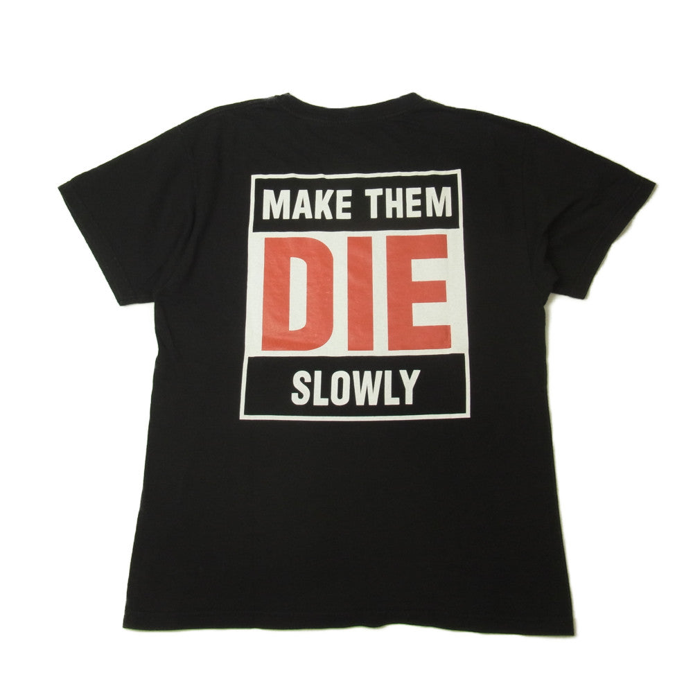 TENDERLOIN テンダーロイン TEE W. Z スパイダーウェブ プリント 半袖 Tシャツ  ブラック系 M【中古】