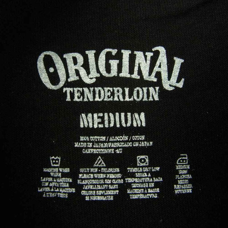 TENDERLOIN テンダーロイン TEE S. S ロゴ プリント 半袖 Tシャツ ブラック系 M【中古】