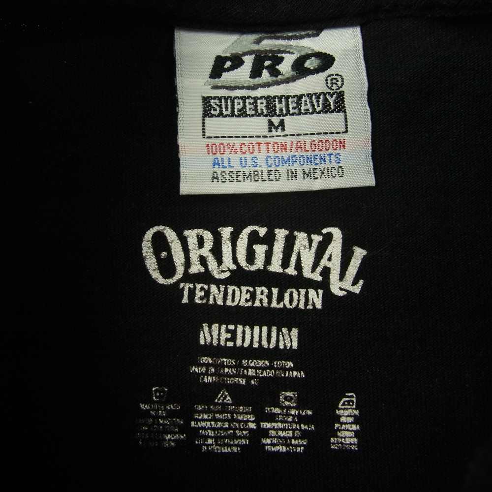 TENDERLOIN テンダーロイン TEE EL ロゴ プリント 半袖 Tシャツ ブラック系 M【中古】