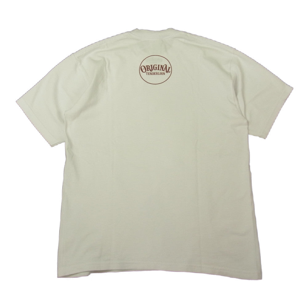 TENDERLOIN テンダーロイン TEE JC 半袖 プリント Tシャツ ホワイト系 M【中古】