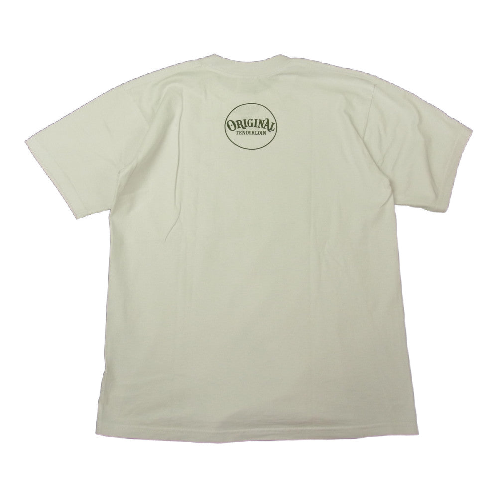 TENDERLOIN テンダーロイン TEE GR 半袖 スカル プリント Tシャツ ホワイト系 M【中古】