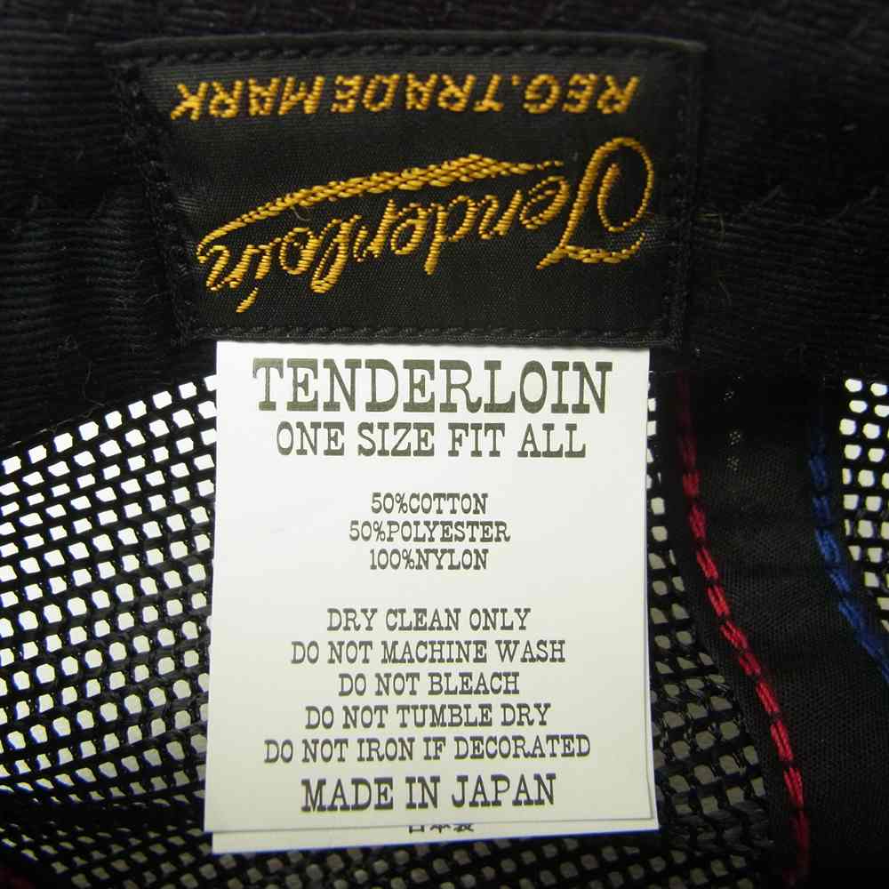 TENDERLOIN テンダーロイン TRUCKER CAP MESH BS ボルネオスカル トラッカー メッシュ キャップ ブラック系 ONE SIZE【中古】