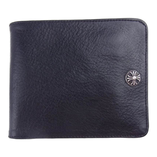 CHROME HEARTS クロムハーツ（原本無） 1SNAP クロスボールボタン 1スナップ ウォレット ブラック系【中古】