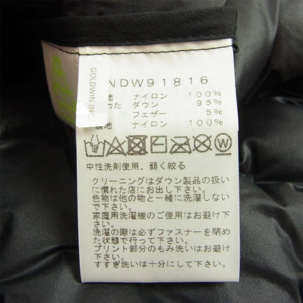 THE NORTH FACE ノースフェイス NDW91816 Astro Light Hoodie アストロ ライト フーディ ダウン ジャケット ブラック系 L【極上美品】【中古】