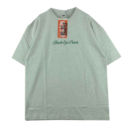 ブラックアイパッチ 21AW BEPFW21TE14 Royal Script Tee ロイヤルスクリプト 半袖 Tシャツ グレー系 M【新古品】【未使用】【中古】