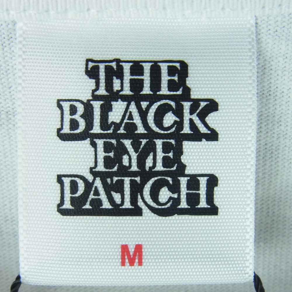 ブラックアイパッチ 21SS BEPSS21TE06 LABEL CAUTION TEE ラベル プリント 半袖 Tシャツ ホワイト系 M【新古品】【未使用】【中古】