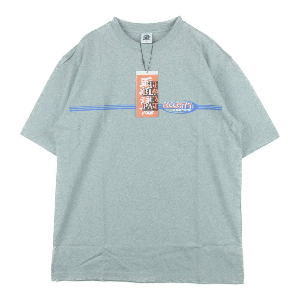 ブラックアイパッチ BEPSS21TE10 All City プリント 半袖 Tシャツ グレー系 M【新古品】【未使用】【中古】