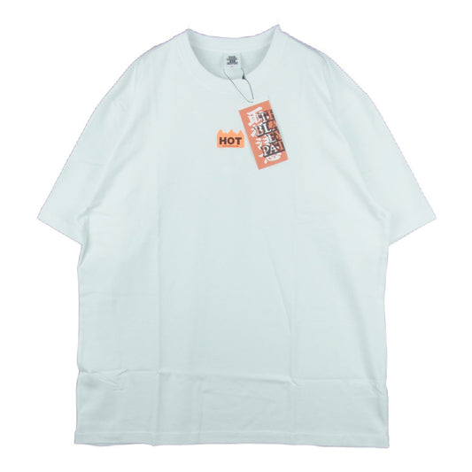 ブラックアイパッチ 21AW BEPFW21TE07 HOT プリント 半袖 Tシャツ ホワイト系 XL【新古品】【未使用】【中古】