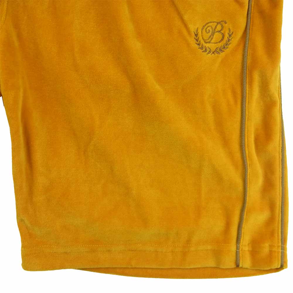 ブラックアイパッチ 21AW BEPFW21PA07 B EMBLEM PIPING VELOUR SHORTS エンブレム ベロア ショーツ ショート パンツ キャメル系 M【新古品】【未使用】【中古】