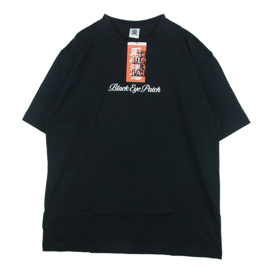 ブラックアイパッチ 21AW BEPFW21TE14 Royal Script Tee ロイヤルスクリプト 半袖 Tシャツ ブラック系 L【新古品】【未使用】【中古】