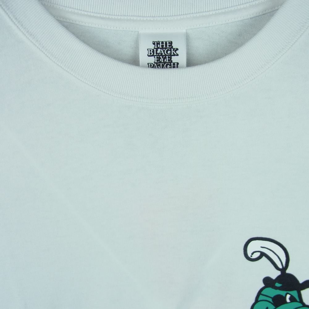 ブラックアイパッチ 21SS BEPSS21TE03 GASIUS PIRATE L/S TEE ガシアス パイレーツ 長袖 Tシャツ ホワイト系 L【新古品】【未使用】【中古】