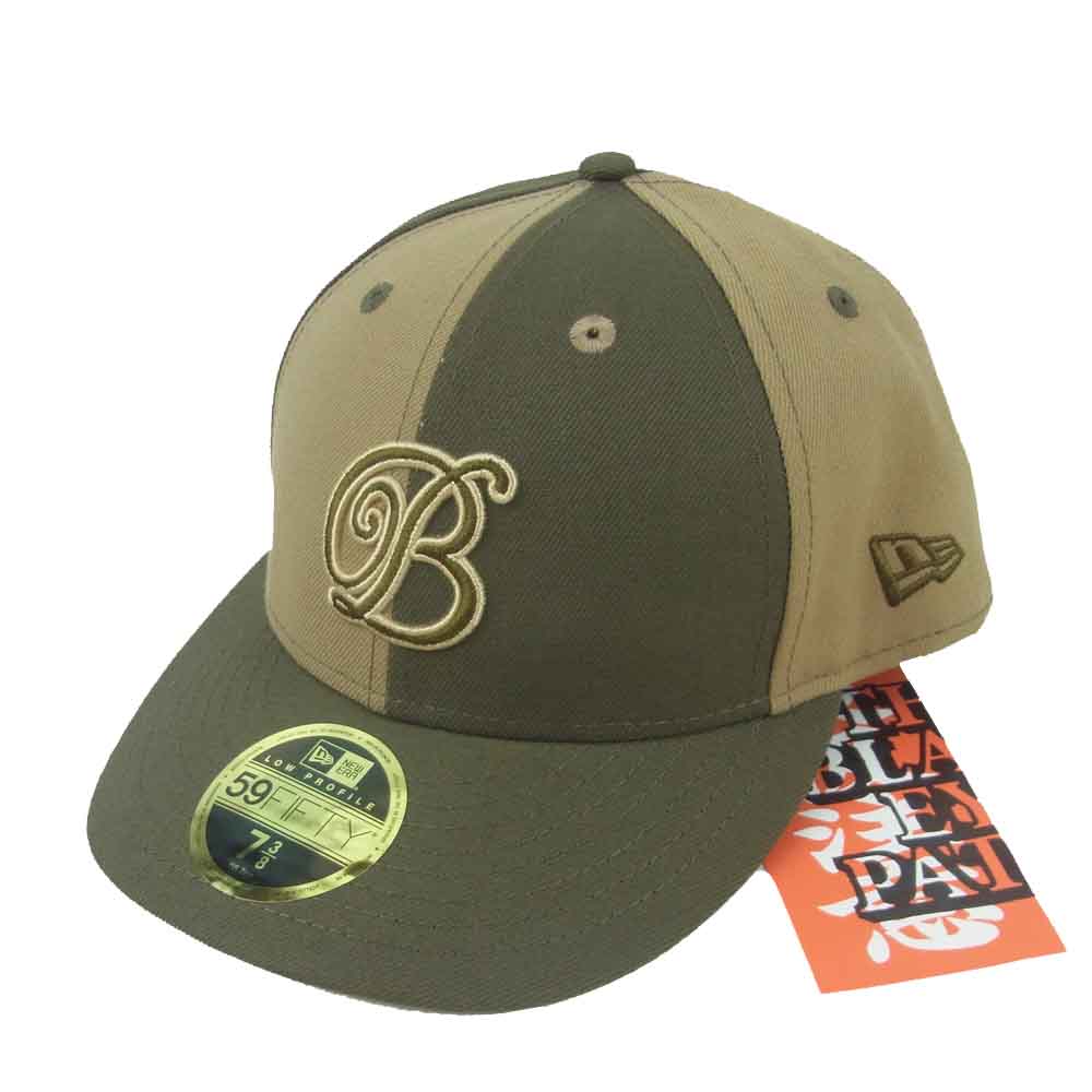 ブラックアイパッチ BEPFW21AC08 NEW ERA ニューエラ ロイヤル ロゴ キャップ カーキ系 ベージュ系 58.7cm【新古品】【未使用】【中古】