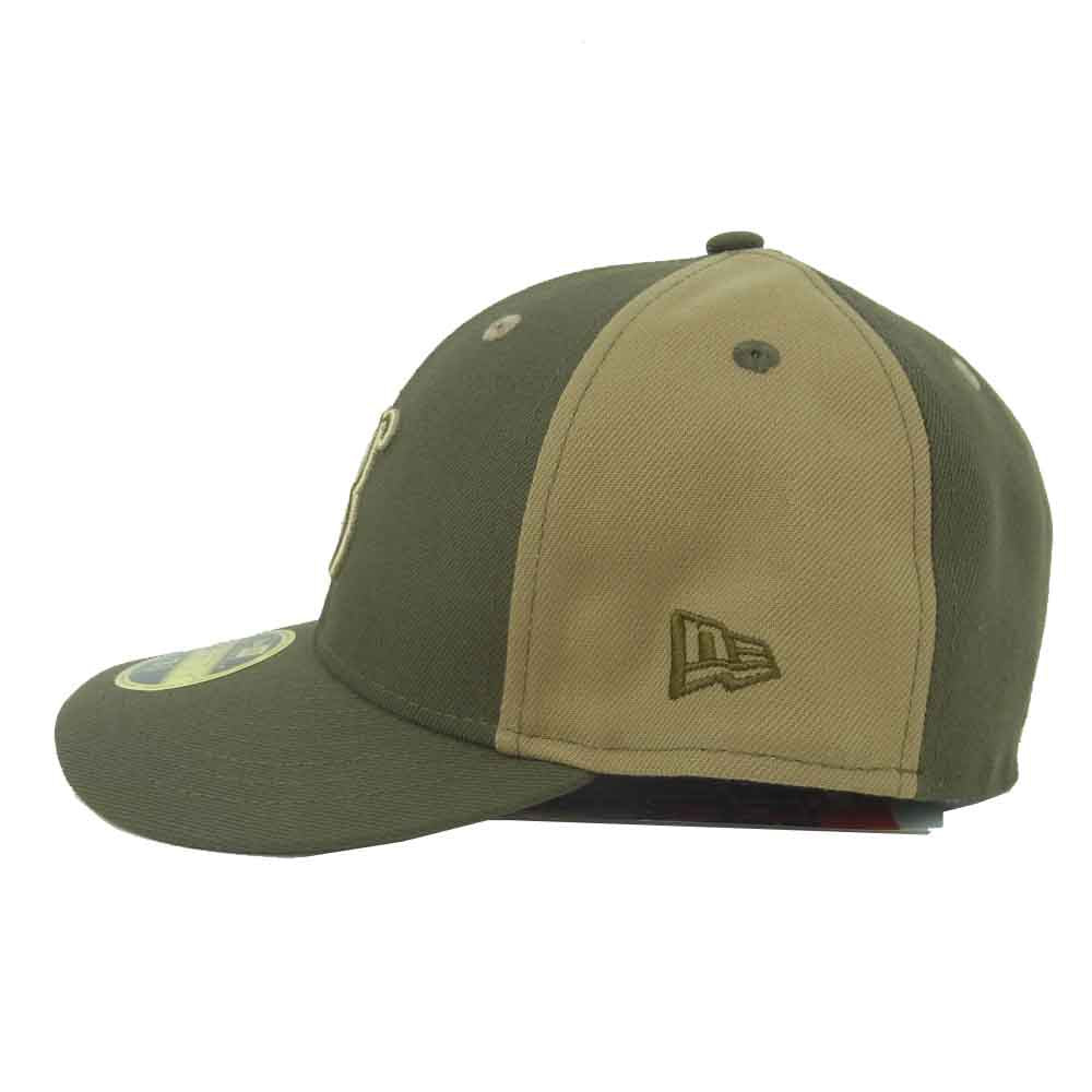 ブラックアイパッチ BEPFW21AC08 NEW ERA ニューエラ ロイヤル ロゴ キャップ カーキ系 ベージュ系 58.7cm【新古品】【未使用】【中古】
