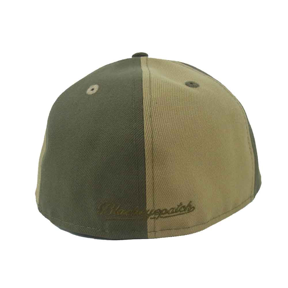 ブラックアイパッチ BEPFW21AC08 NEW ERA ニューエラ ロイヤル ロゴ キャップ カーキ系 ベージュ系 58.7cm【新古品】【未使用】【中古】